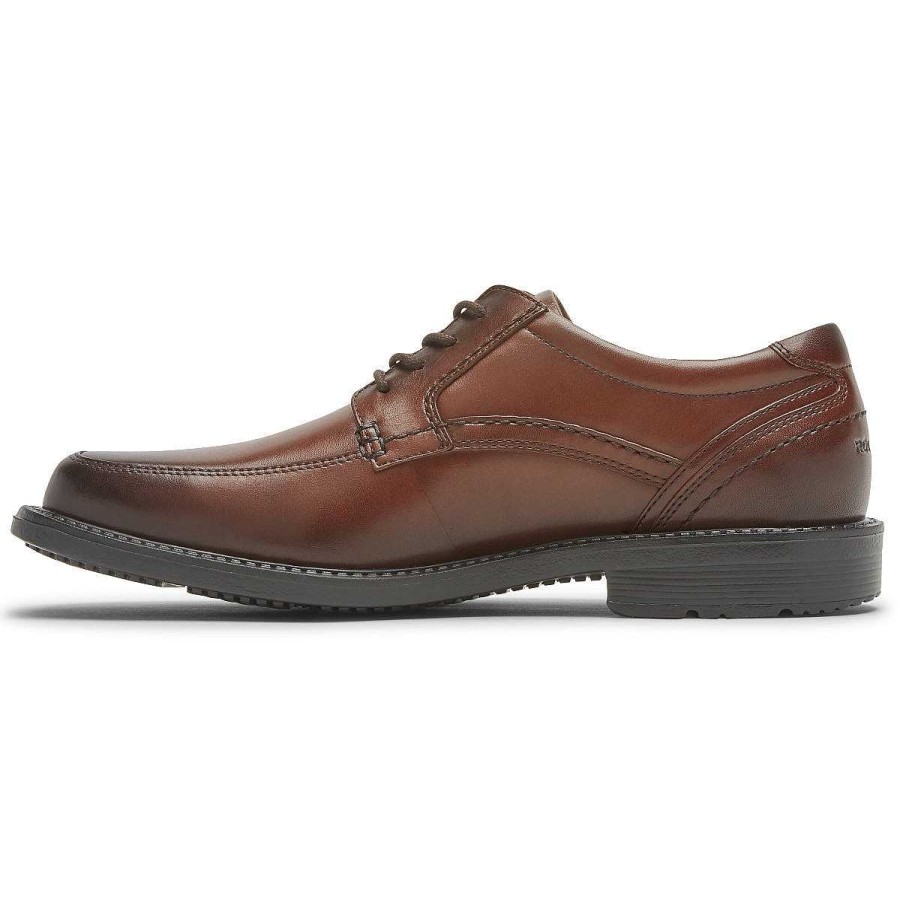 Homens Rockport | Avental Masculino Style Leader 2 Biqueira Oxford Novo gradiente marrom