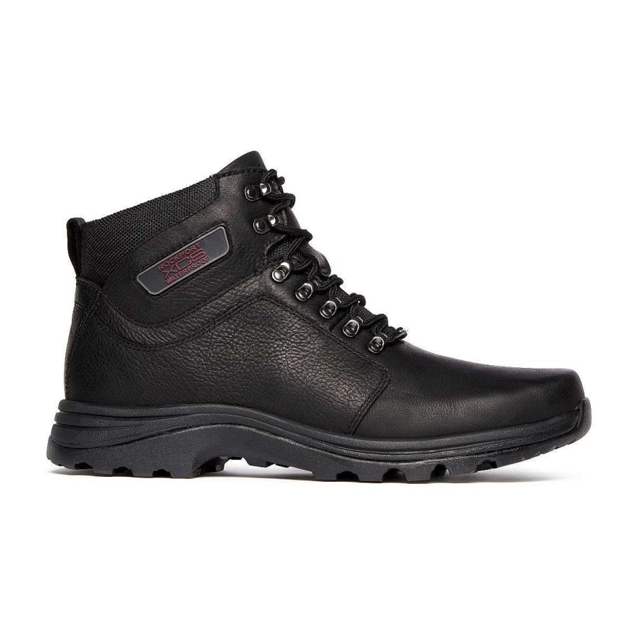 Homens Rockport | Bota Elkhart impermeável Cold Springs masculina Preto