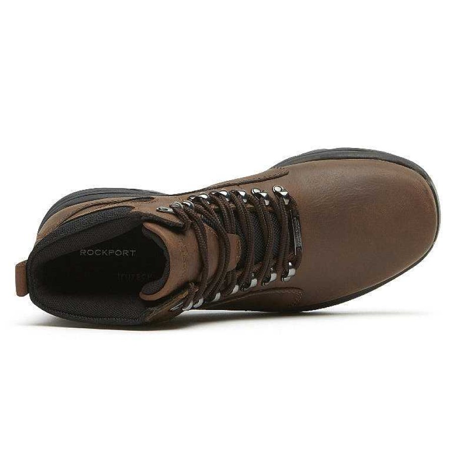 Homens Rockport | Bota Elkhart impermeável Cold Springs masculina Bronzeado / Areia