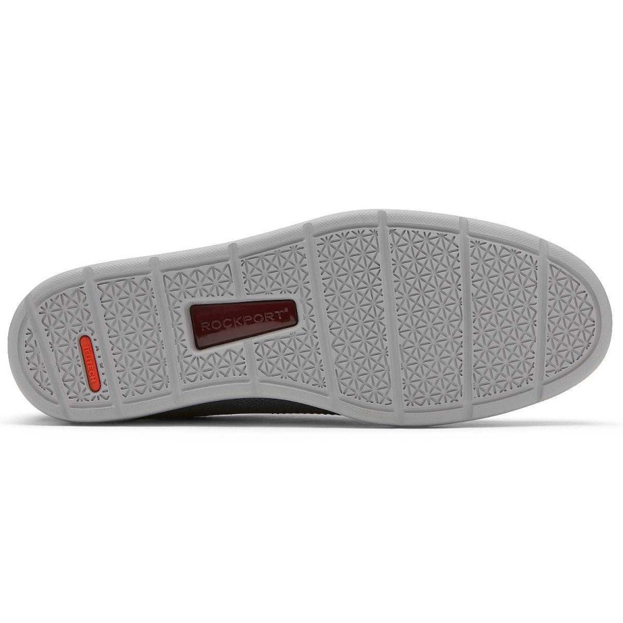 Homens Rockport | Tênis masculino Total Motion Lite Mesh com renda na ponta dos pés Aço cinza